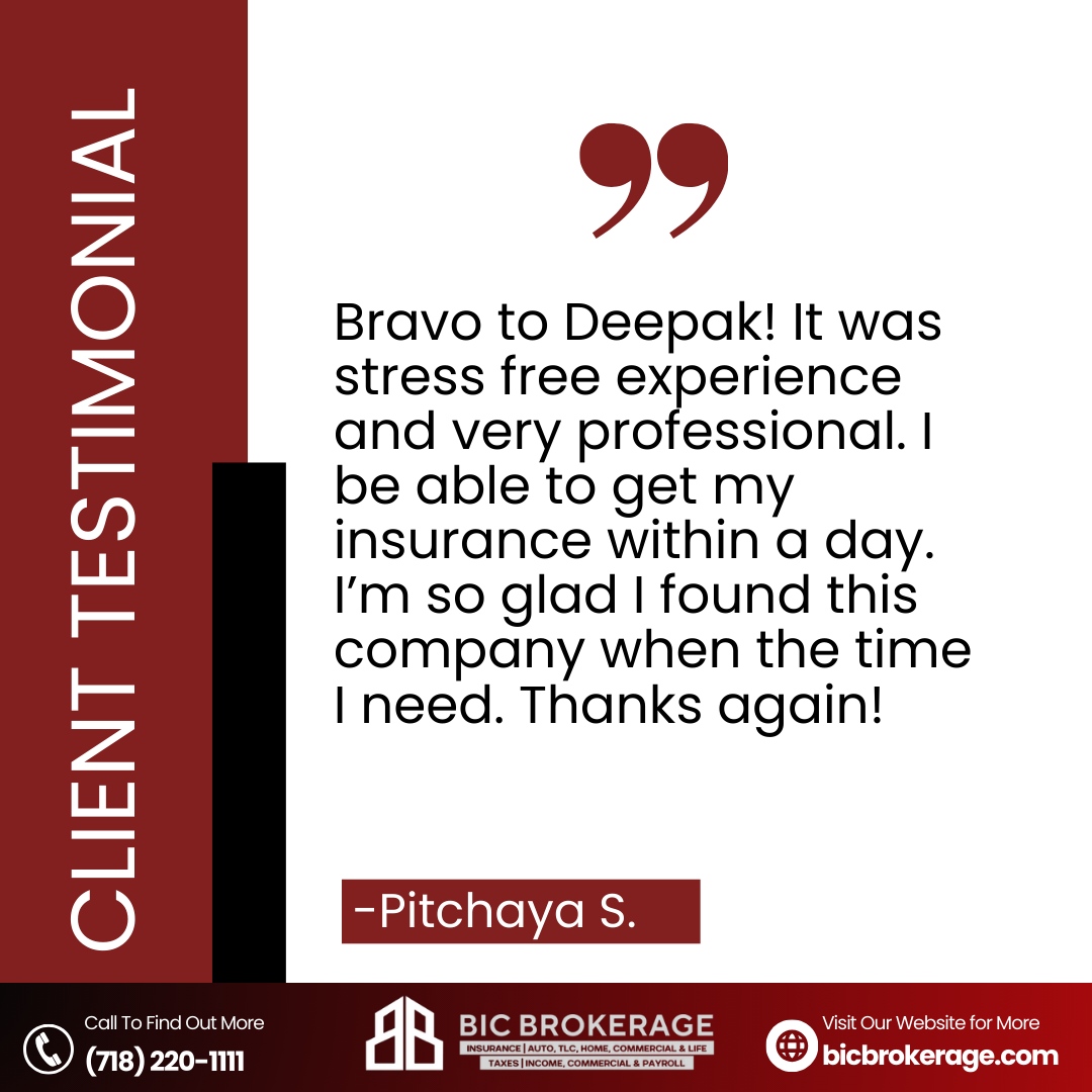 bicbrokerage's tweet photo. We love hearing great feedback from our clients! 🎉 

Thank you, Pitchaya, for the kind words! We're thrilled we could make your insurance process quick and stress-free. At BIC Brokerage, we're committed to providing professional, hassle-free service when you need it most. 

R... https://t.co/fj36mO2hEG