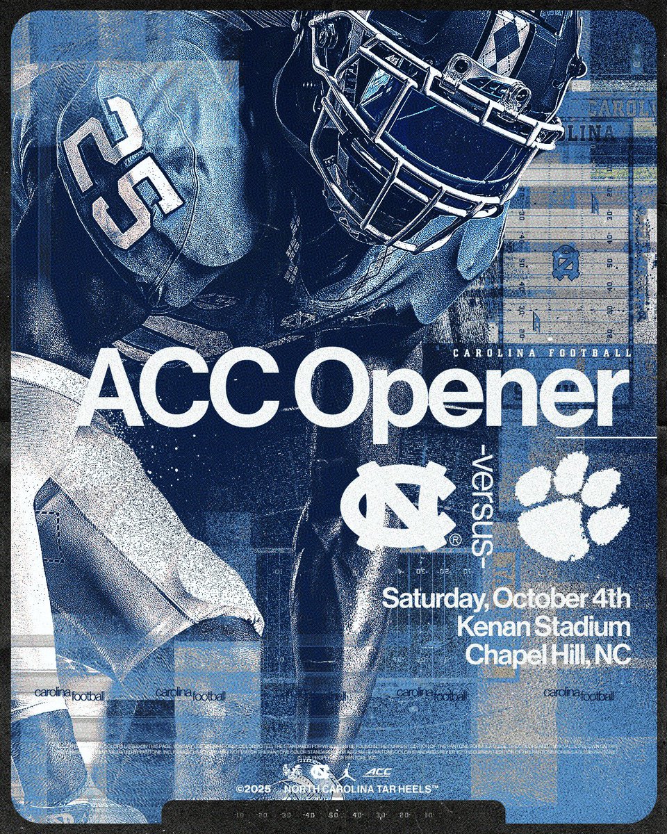 UNCFootball's tweet photo. Got the Tigers in Kenan to open @ACCFootball play. 🫡 https://t.co/JcWickjGx3