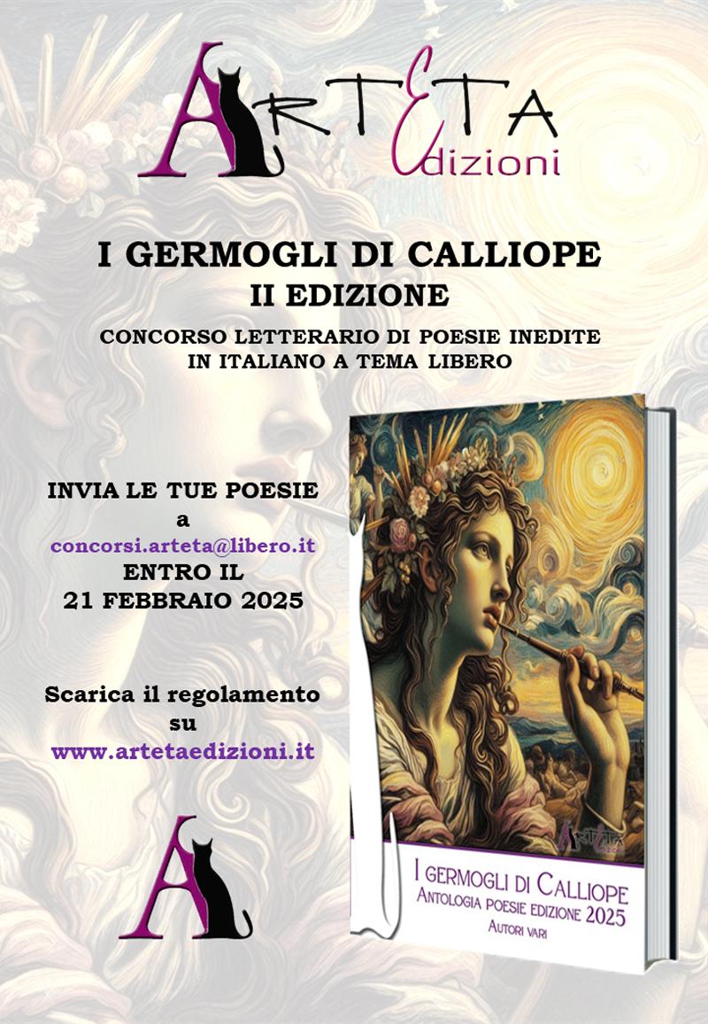 💚 Scadenza 21/02/2025 
I germogli di Calliope: concorso letterario per poesie inedite con premi in pubblicazione 📚 
▶️ concorsi-letterari.it/concorso-lette…