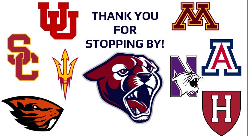 Super awesome having these schools stop by recently and check out our athletes! Thank you so much! #PumaNation #DNA