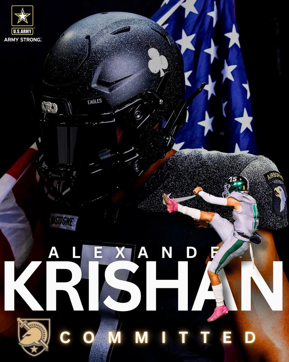 Alexander Krishan (@alexx_k_1) on Twitter photo Blessed to announce my D1 commitment to continue my academic and athletic career at West Point! First and foremost I would like to give all glory to God! Thank you <a href="/CoachSaturnio/">Sean Saturnio</a>, <a href="/ArmyFB_Recruit/">Army Football Recruiting</a>, my family, and coaches for their faith in me #BeatNavy ! #Committed #CFB25 #athlete Blessed to announce my D1 commitment to continue my academic and athletic career at West Point! First and foremost I would like to give all glory to God! Thank you <a href="/CoachSaturnio/">Sean Saturnio</a>, <a href="/ArmyFB_Recruit/">Army Football Recruiting</a>, my family, and coaches for their faith in me #BeatNavy ! #Committed #CFB25 #athlete