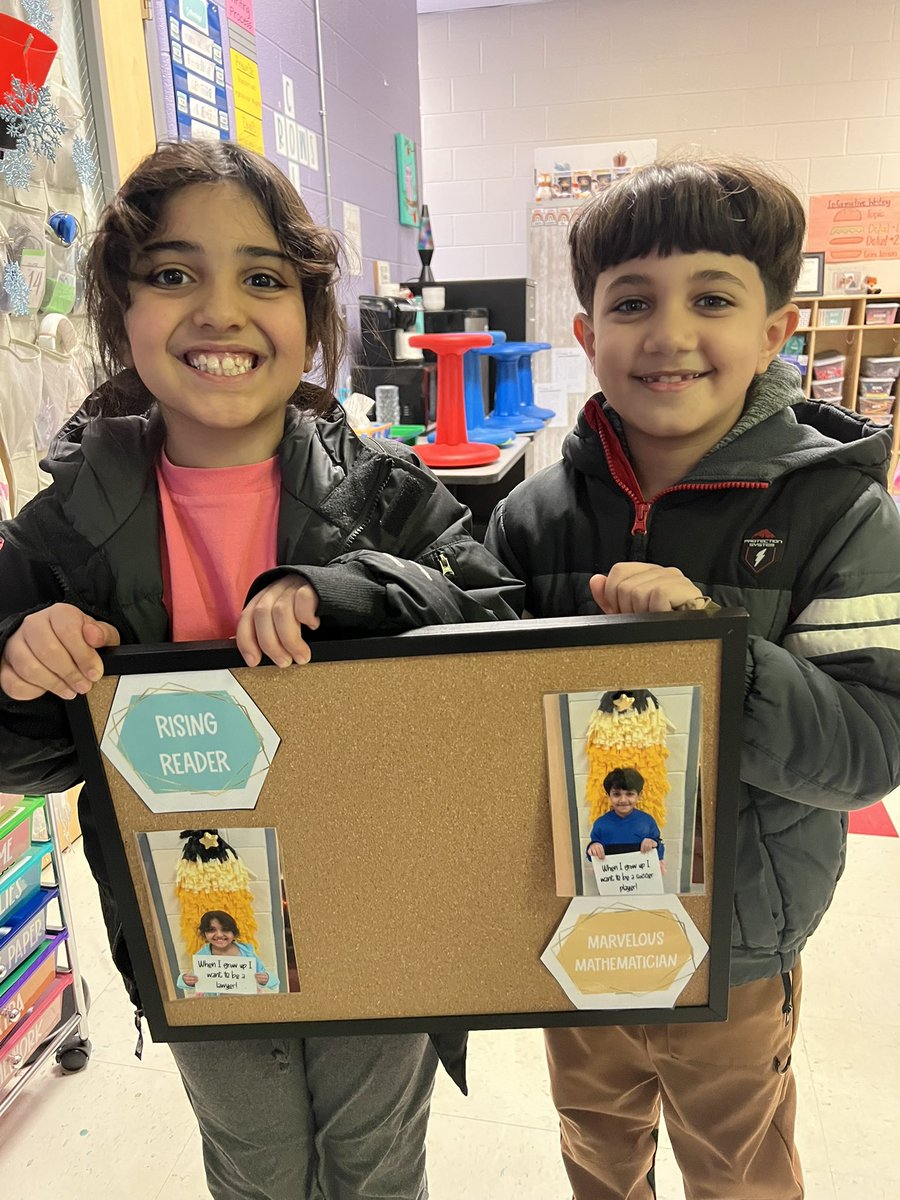 Our featured celebrity faces for the hall this week! 
📚Rising Reader of the week: Noor
🧮Marvelous Mathematician of the week: Chris
Stay tuned 👀 to see who wows us next week!