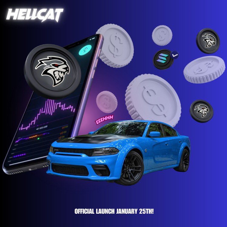 Hellcatcoinxsol's tweet photo. 1 MORE DAY TILL LAUNCH (JAN 25TH) Turn notifications on 🛎️ https://t.co/40aT6CZHYQ