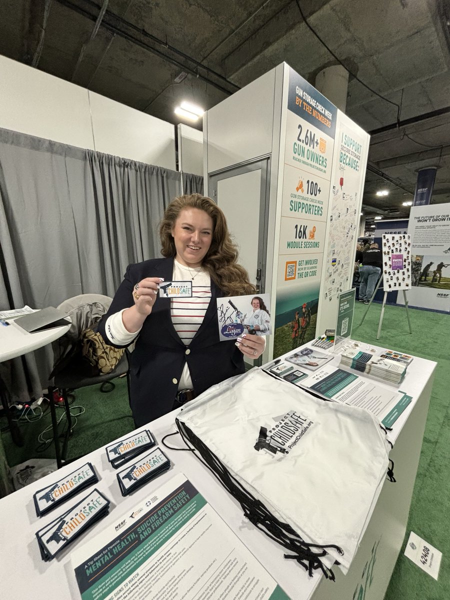 <a href="/Lagan1515/">Alexis Lagan</a> is here! Swing by booth #42408 to meet her for an opportunity to win a free lock box or range bag.