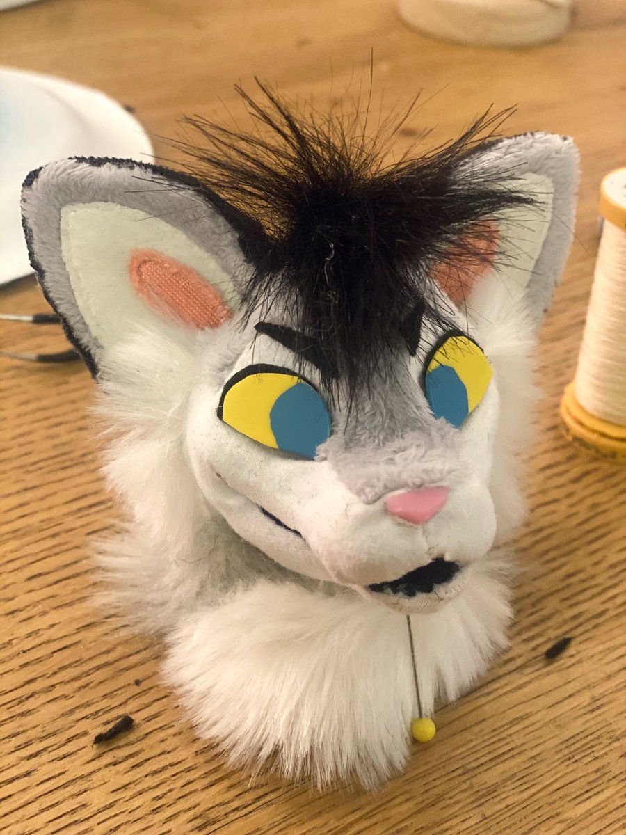 Making the fursuit’s eyes is the best part!!! 😍🥰