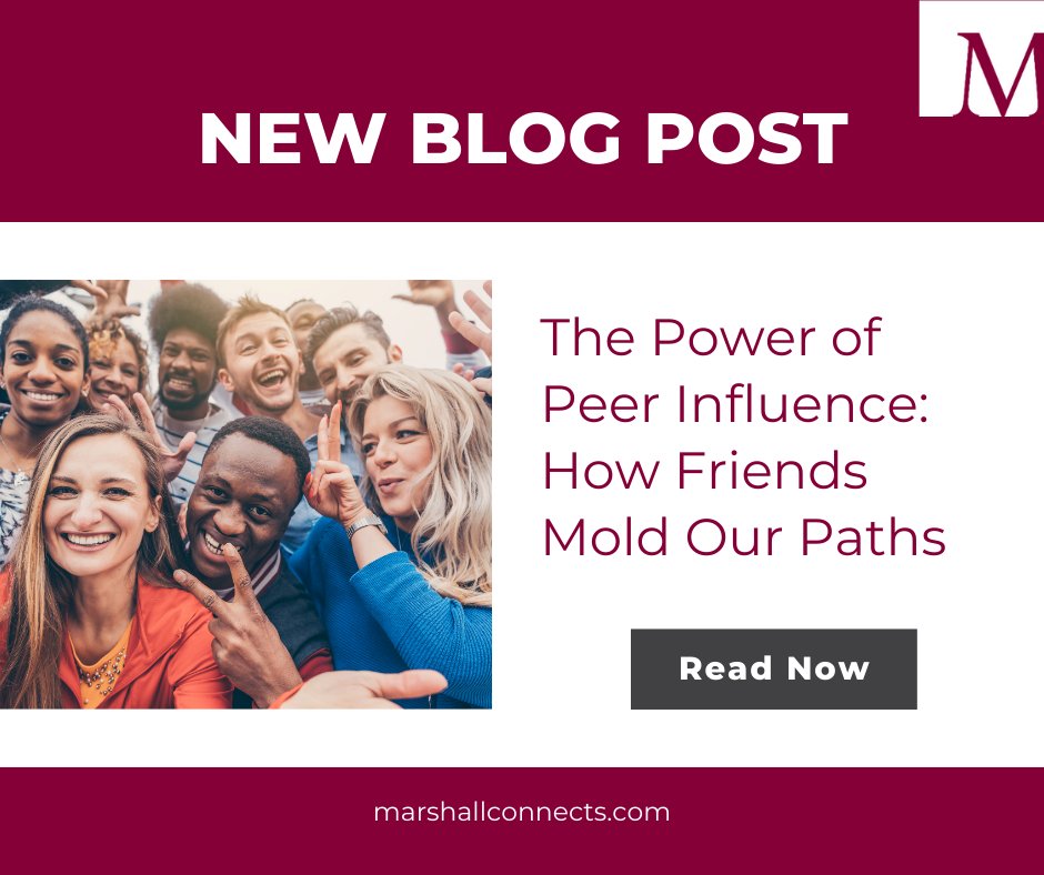 Friendship Dynamics: Understanding the Impact of Those Closest to Us
ow.ly/2tfQ30sH6Pm

#MarshallConnects #EmotionalIntelligence #EducationalReading #MarshallConnectsBlog
