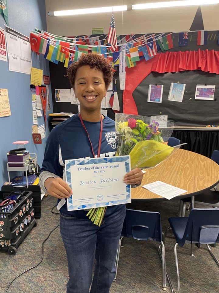 ElementarySmith's tweet photo. Congratulations to our Teacher of the Year @JacksonHP2023 .. Mrs. Jackson your dedication to each studentβs success is truly inspiring.
@AdminVerow @AliefISD #ChartingOurPATH #TeacherOfTheYear #InspiringYoungMinds https://t.co/OdJyqo53dt