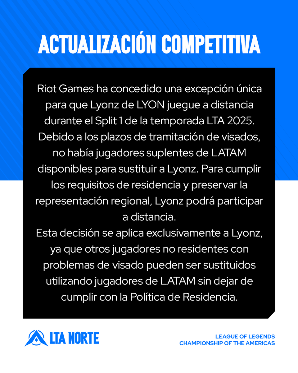 lolesportsla's tweet photo. Actualización Competitiva. #ltanorth https://t.co/krGALRSxKF