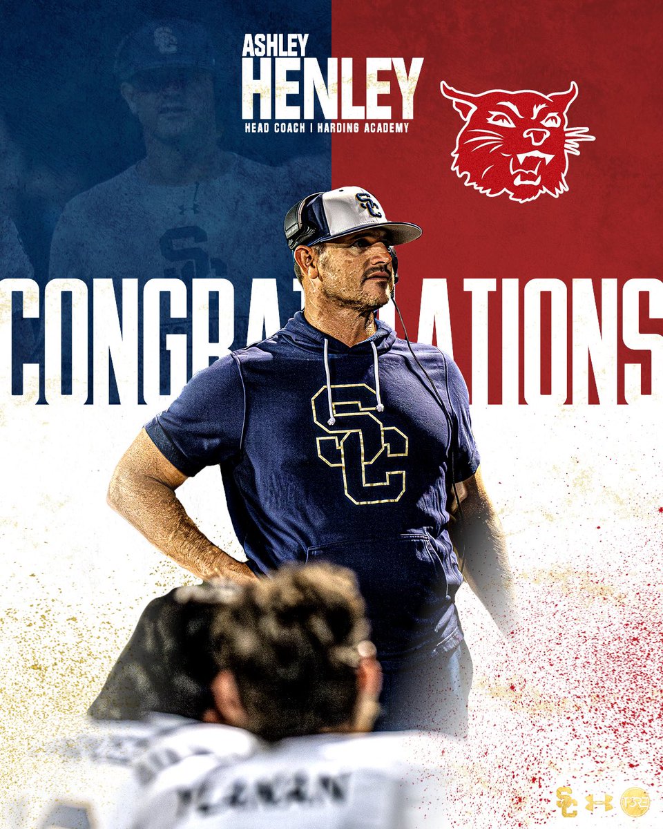 𝘾𝙊𝙉𝙂𝙍𝘼𝙏𝙐𝙇𝘼𝙏𝙄𝙊𝙉𝙎 <a href="/coach_Ahenley/">Ashley Henley</a> on being named Head Coach at Harding Academy. Thank you for your investment in our program and best of luck with the Wildcats! #SCFamily always.

#GoSaints | #T3RE