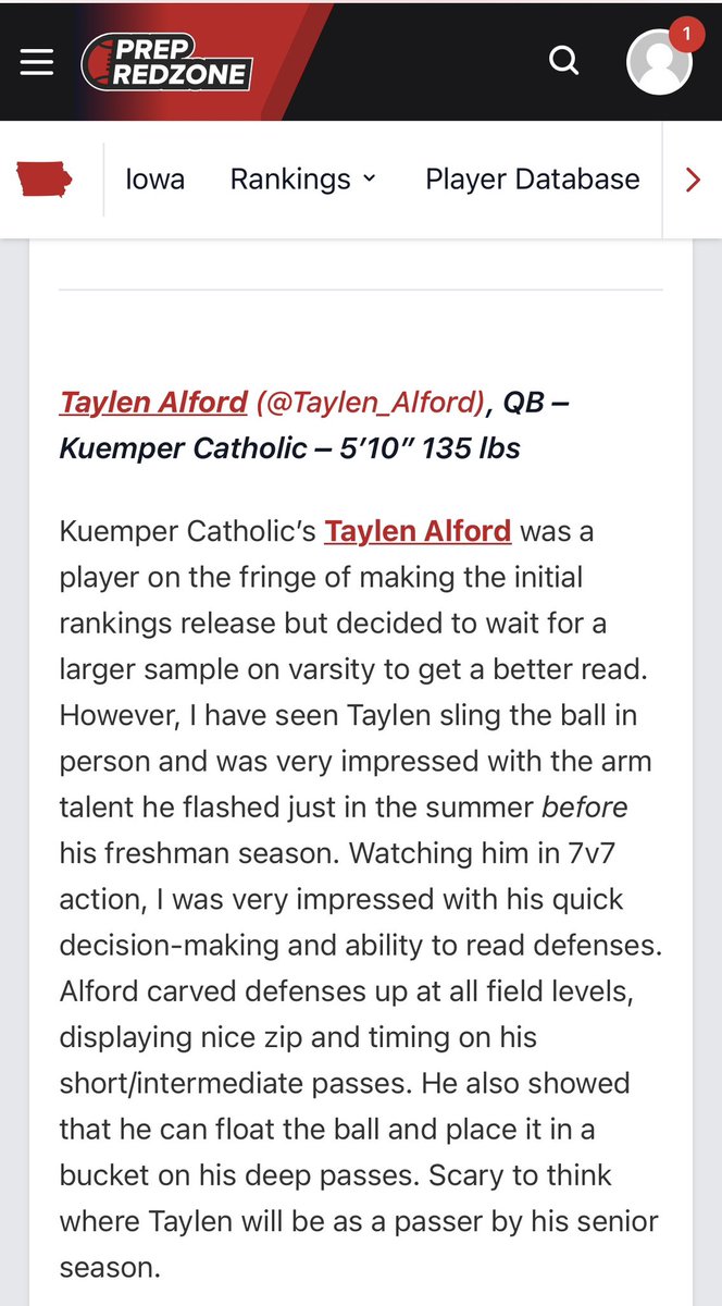 Kid is fun to watch.. <a href="/KuemperFootball/">KuemperFootball</a> <a href="/CoachSteinKHS/">Coach Steinkamp</a> <a href="/iowapreps/">Iowa Preps</a> <a href="/PrepRedzoneIA/">Prep Redzone Iowa</a>