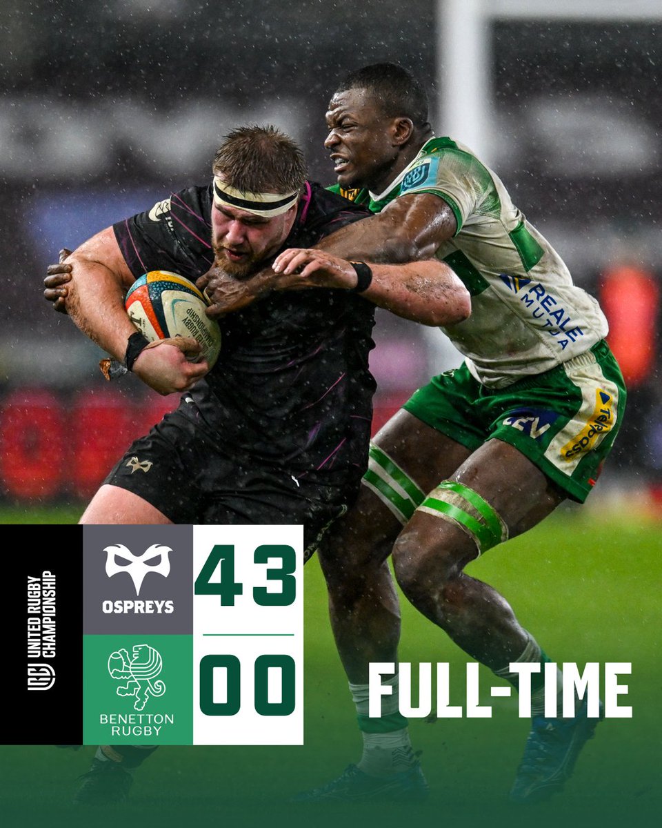 BenettonRugby's tweet photo. #OSPvBEN FT 43-0 https://t.co/hZceONyJjC