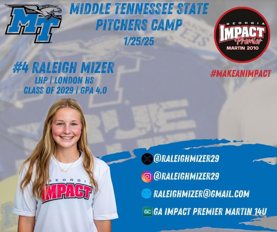Super excited for <a href="/MT_Softball/">Middle Tennessee Softball</a> pitching camp this weekend!