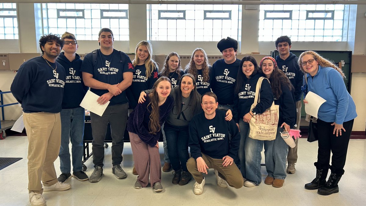 Congratulations to the Scholastic Bowl’s Varsity B Team on their 3rd Place finish at last weekend’s Loyola Ultima XXV Tournament! #SVHSProud 

Congrats to the following Lions on placing as individuals for overall scoring: 
🏆 Aidan McLeod '25 - 10th Place
🏆 Tommy Nuelle '28 -