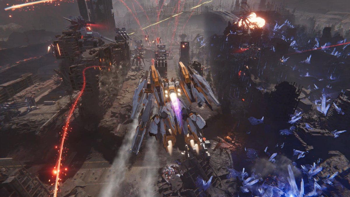 MechaBREAK's tweet photo. From decimated cities to hollowed-out caverns, there is a lot to explore in our PvPvE mode. https://t.co/LrQPQlX6VN