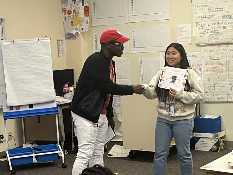 Congratulations Ms.Luong on being awarded the ROCK STAR Award. Your efforts greatly impact our students’ academic growth. Keep up the Fantastic work.