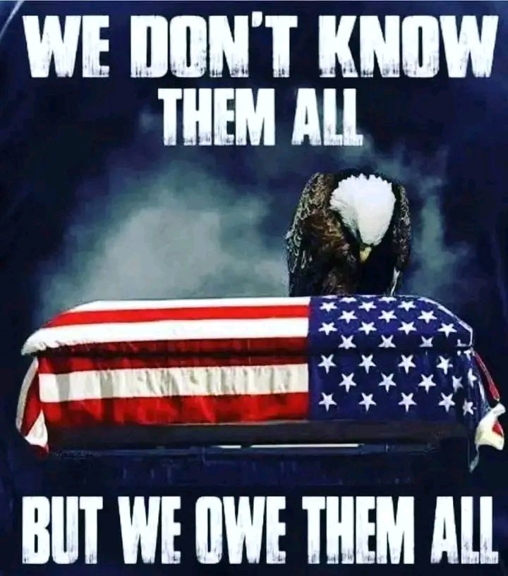 I'm an American and I am free today because someone fought, bled or died in my place.  I vow that as long as there is breath in my body that that their sacrifice will not be in vain.