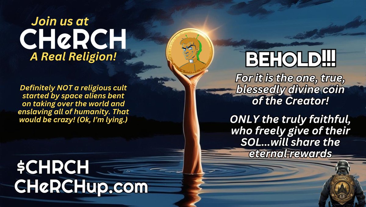 FEDCHeRCH's tweet photo. @cyrilXBT The CHeRCH is the true road to HODLY salvation and truly growing your SOL!  Join in and find out...  $CHRCH  
CA
Gk8neJFkvW1Cvm8ZrmpVDhnfBRkFQ5Tny1PRwDcqNz6H https://t.co/KdxWLLxHKH