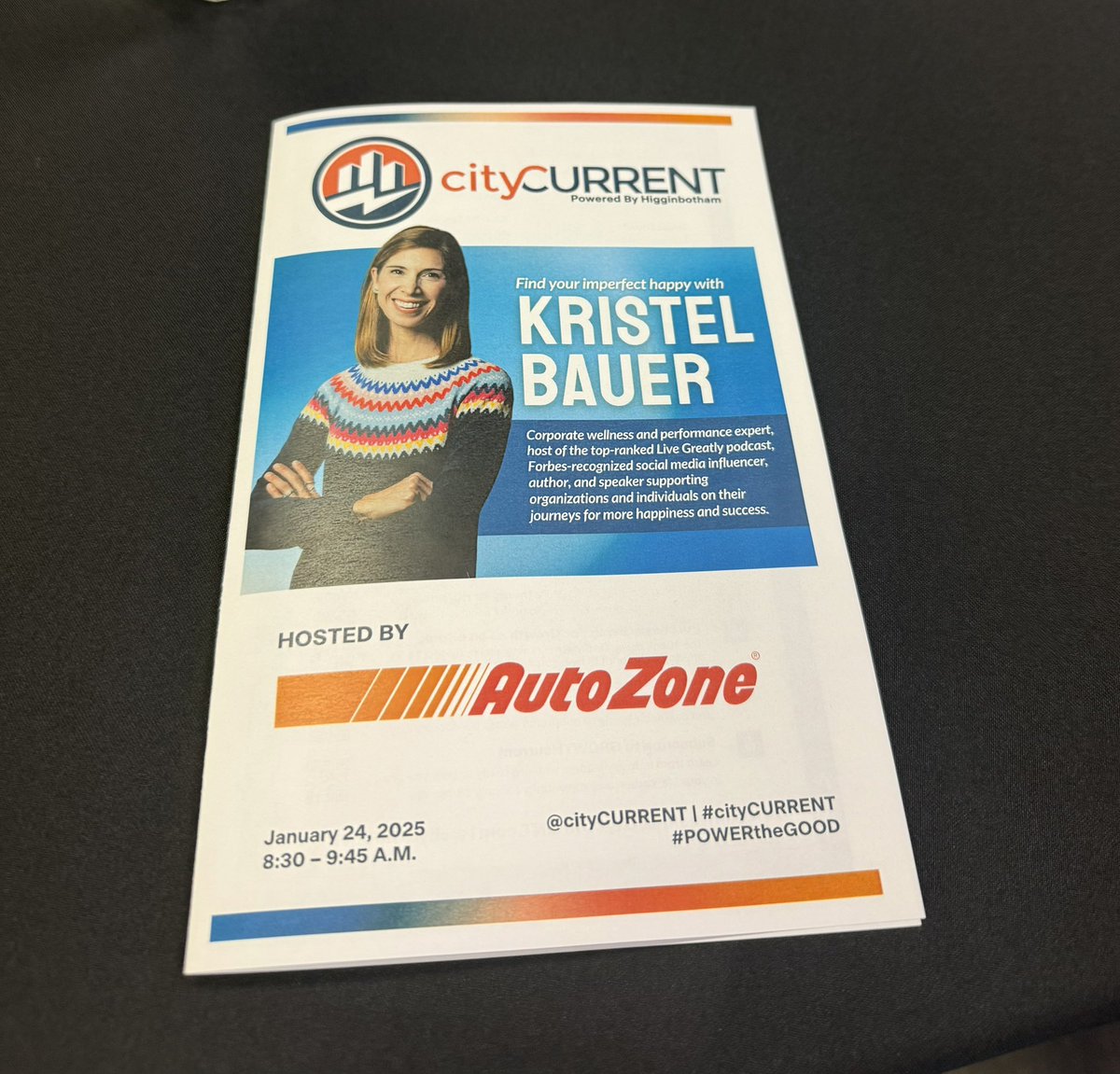 Kristel Bauer (@livegreatly_co) on Twitter photo I am blown away by the group of incredible and inspiring people that came together today in Memphis for the cityCURRENT Signature Speaker Series event hosted by AutoZone. I was honored to be their keynote speaker, helping support their mission to #powerthegood
<a href="/cityCURRENT/">cityCURRENT Powered by Higginbotham</a> I am blown away by the group of incredible and inspiring people that came together today in Memphis for the cityCURRENT Signature Speaker Series event hosted by AutoZone. I was honored to be their keynote speaker, helping support their mission to #powerthegood
<a href="/cityCURRENT/">cityCURRENT Powered by Higginbotham</a>