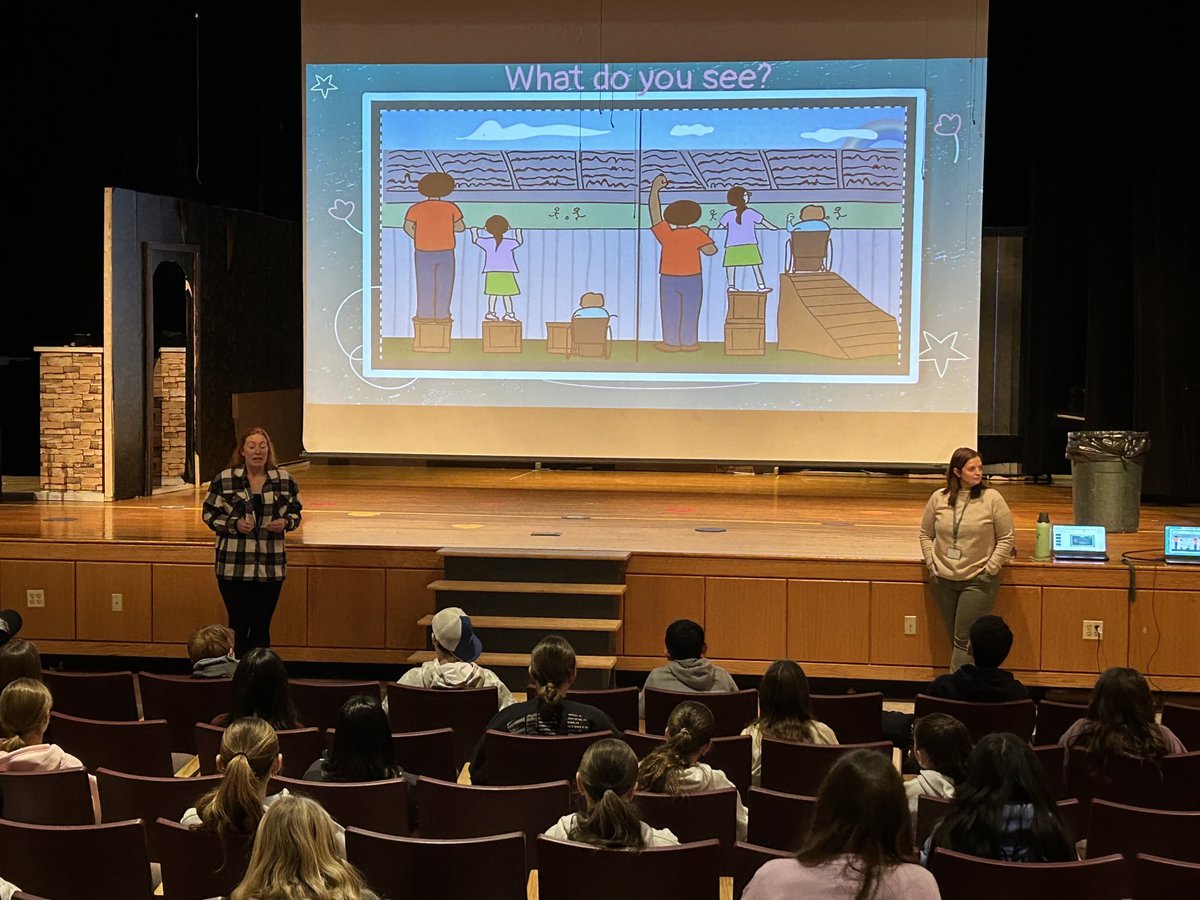 RAS teachers leading the good work of our No Place For Hate initiative…. Equity vs Equality
