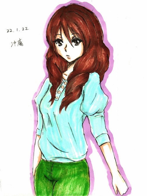 「#黄前麻美子生誕祭2025過去絵お祝い。 」|沖庵のイラスト