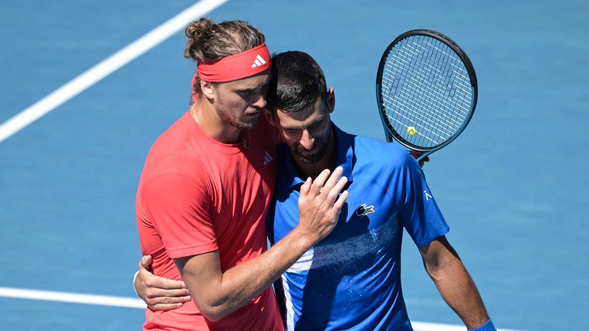 TrejoRod's tweet photo. La retirada por lesión de Djokovik en la semifinal del Grand Slam, marca el relevo generacional.

Será una gran final entre el alemán 🇩🇪 Alexander Zverev frente al italiano 🇮🇹 Jannik Sinner!

#AusOpen https://t.co/EEoyocskvl