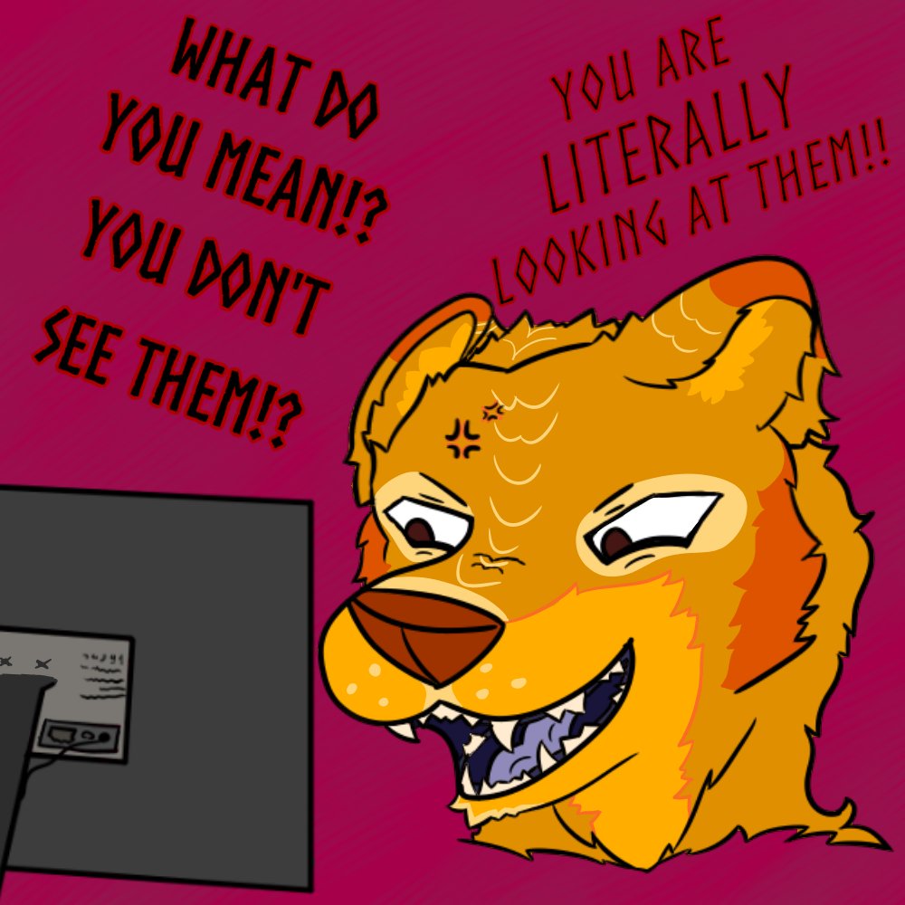 I_Will_Atone's tweet photo. Sometimes you just get a lil frustrated, no?
First time doing jaw/open mouth and I think I did alright!
#Furry #Furryart #Art https://t.co/3TjSU1L0rb