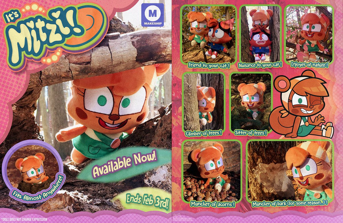 Like the Murphy plush before, I made a nice fake magazine print-ad