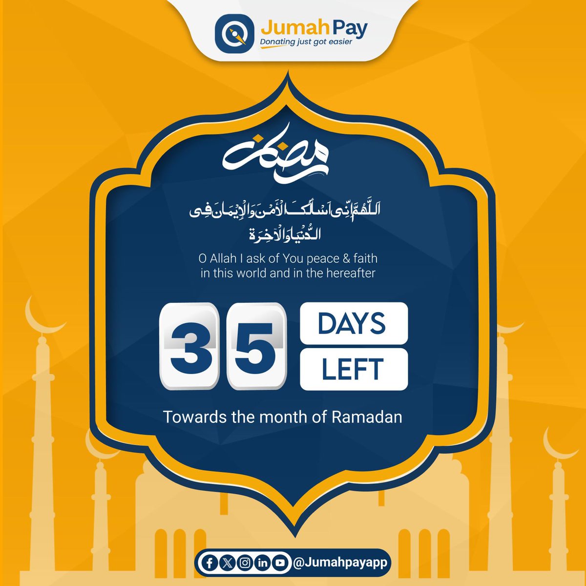 May we all prepare to reap the rewards, of the upcoming month of Ramadan. #islam #Ramadan #Mecca