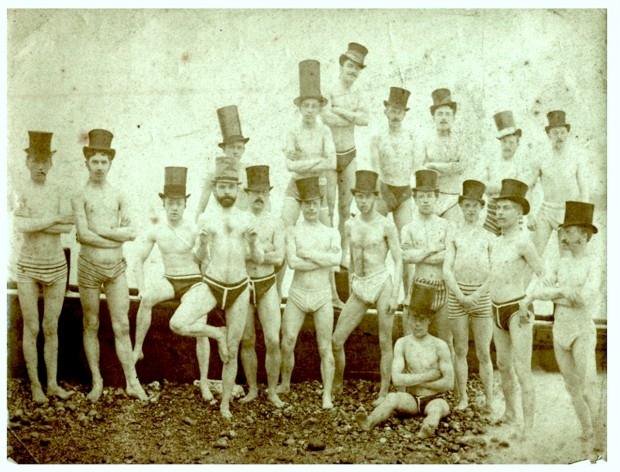 PulpLibrarian's tweet image. Brighton Swimming Club, 1863.