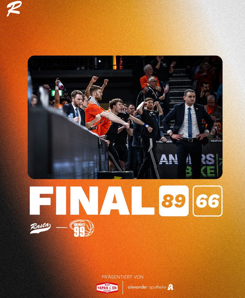 Wahnsinn die <a href="/ninerschemnitz/">NINERS Chemnitz</a> hatten keine Chance 🧡☺️ <a href="/easyCreditBBL/">easyCredit BBL</a>