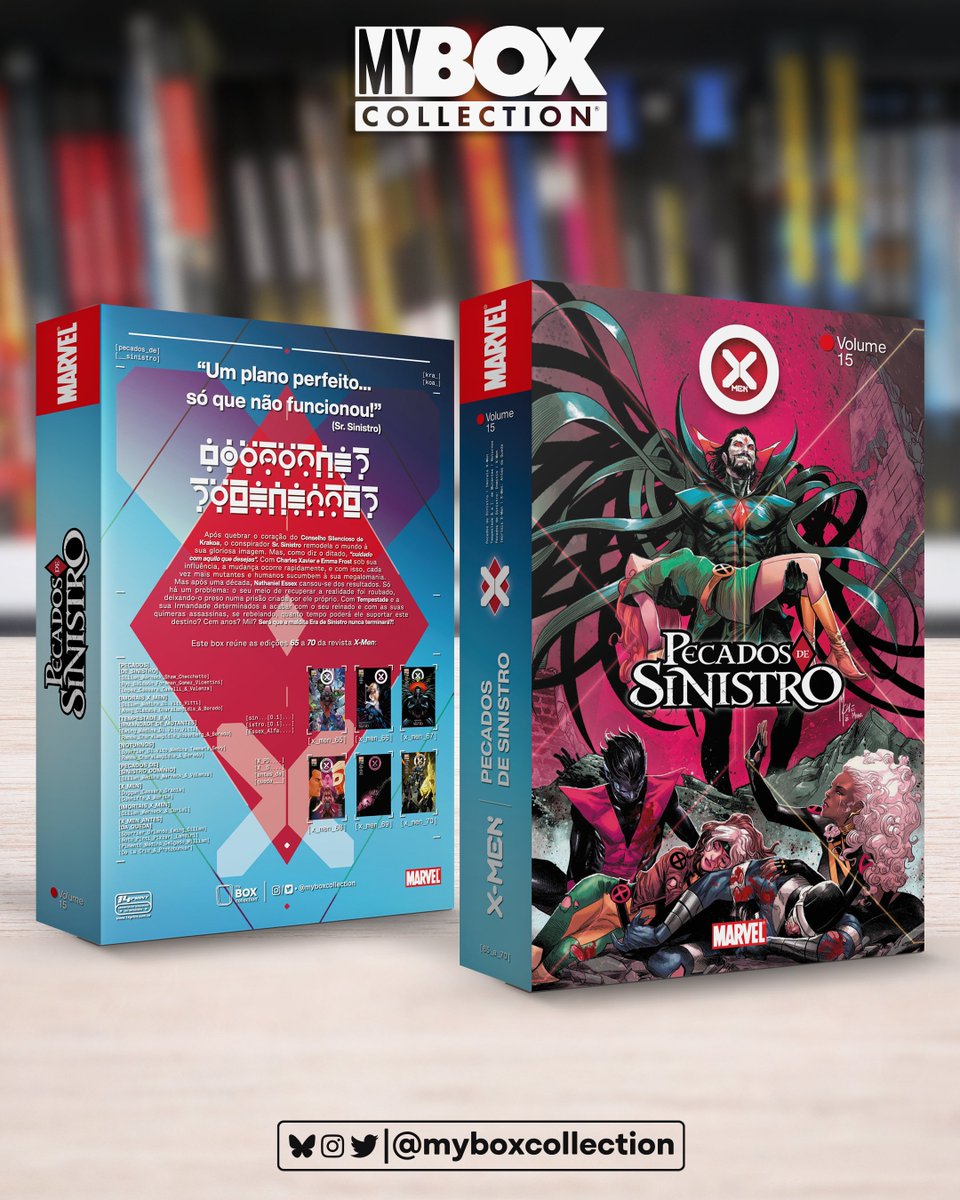myboxcollection's tweet photo. 🟡 BOX X-MEN Vol. 15
PECADOS DE SINISTRO | Edições 65 a 70
(Modelo 03)

🆕 🆕 🆕 🆕 🆕 🆕

#xmen #marvelcomics #wolverine #quadrinhos #comics #marvel #mcu #XSpoilers https://t.co/z1NOvvm4ju