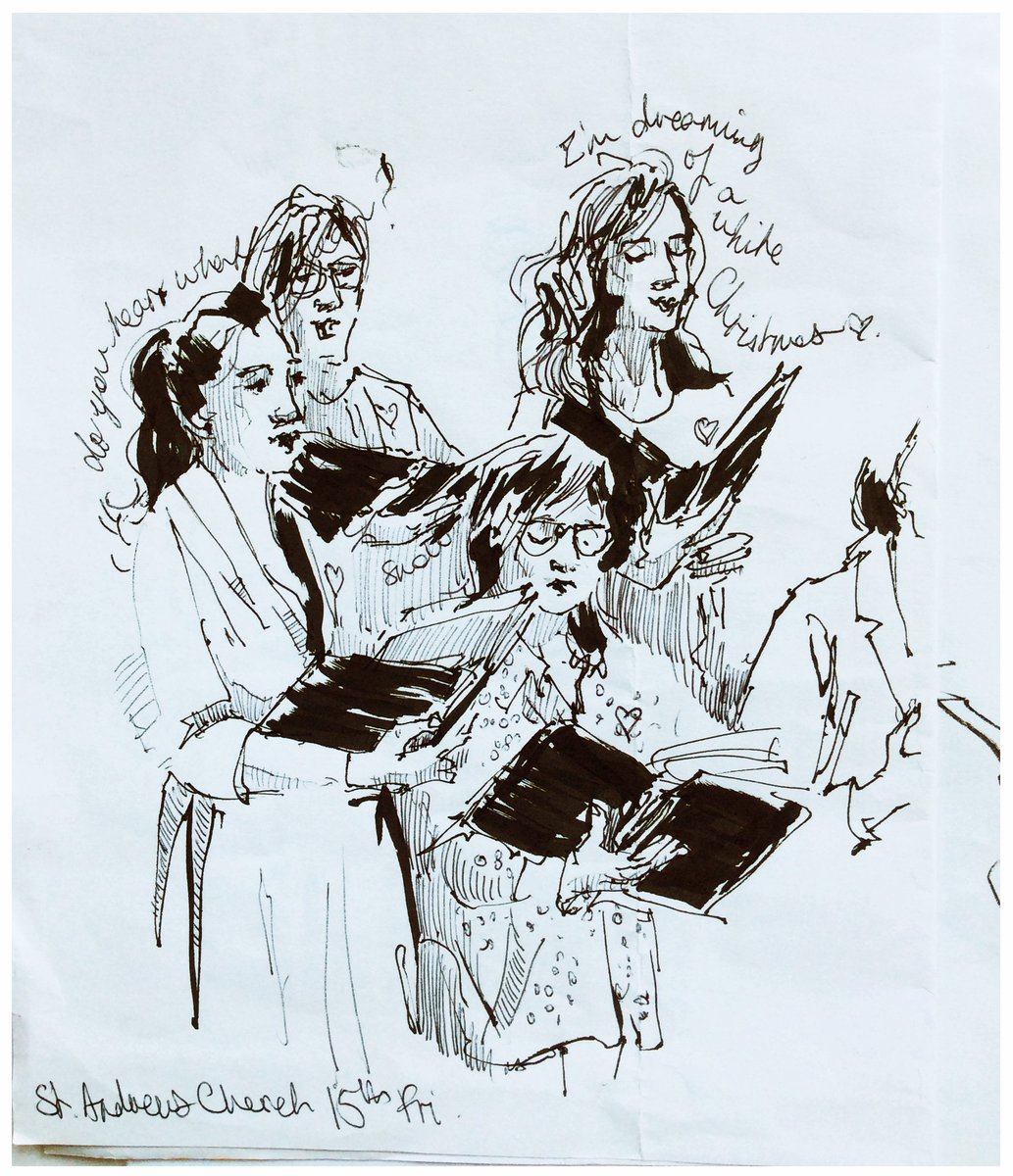 KylaTomlinson3's tweet photo. #sketching from just before #Christmas2024...
*
#kylatomlinsonart #choir #livedrawing #sketchbook #drawing #pen #sketch #charactersketch #drawingpeople #observationaldrawing #gesture #quicksketch #characterstudies #illo #illustrationartist #traditionalart #illustrationart https://t.co/mpXoJb6MgC