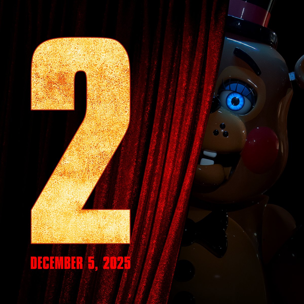 DeducerFNAF's tweet photo. The 'FIVE NIGHTS AT FREDDY'S 2' TEASER Trailer will most likely on April 2nd, 2025 at CinemaCon!!

Universal is said to be talking about upcoming film releases and MAY show a potential teaser trailer!
#FNAF #FNAFMovie #FiveNightsAtFreddys #FNAFMovie2 #FNAF2 https://t.co/lHcaxqopiA