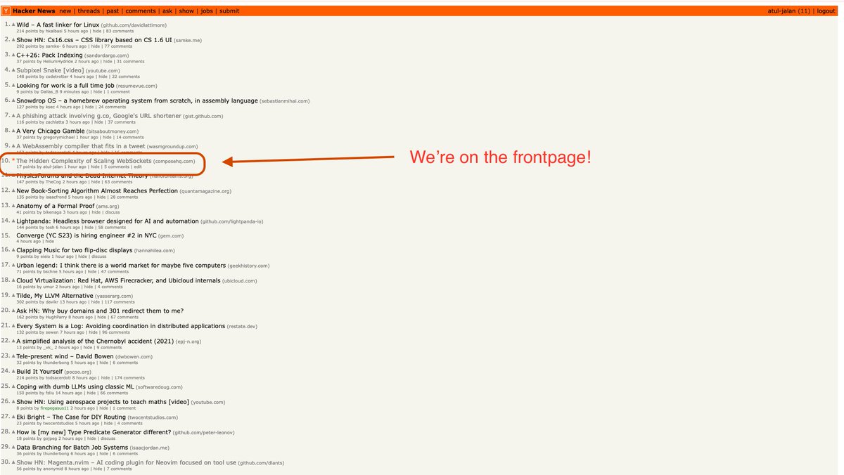 atooooool's tweet photo. Now on the frontpage of Hacker News! https://t.co/up9A1jrWJU
