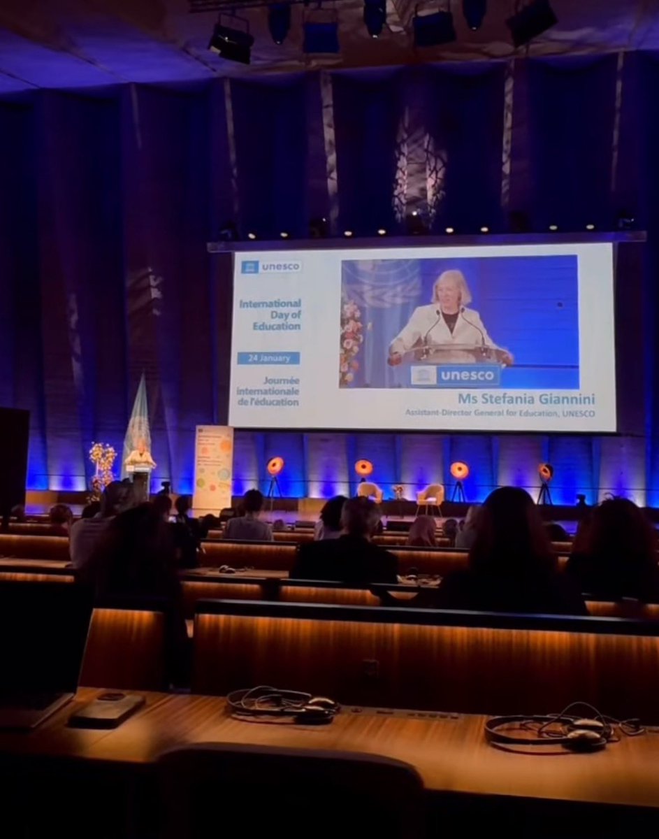 snehashetty05's tweet photo. Honored to attend the International Day of Education 2025 at @UNESCO HQ in Paris, exploring “AI and Education: Preserving Human Agency in a World of Automation.” Inspiring discussions on harnessing AI to transform education while safeguarding ethics, creativity, and inclusivity. https://t.co/SJwnqNyrPC