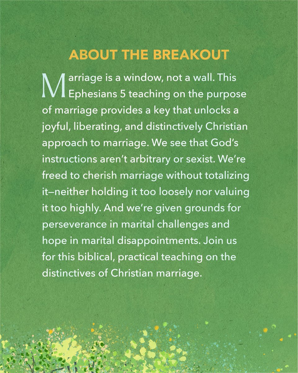 There's a great group already registered for this breakout session I'm leading at the <a href="/TGC/">The Gospel Coalition</a> national conference in Indianapolis this April. Join us if you're able!