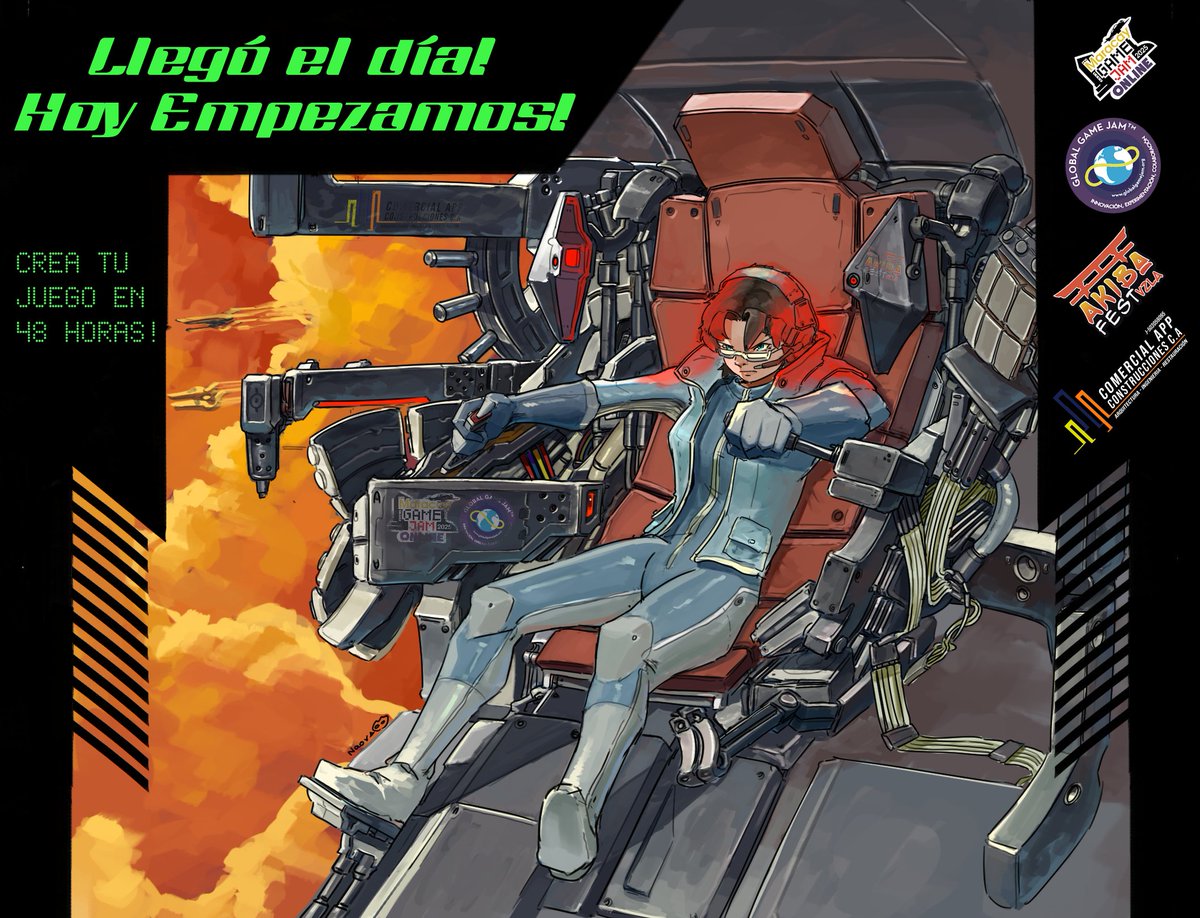 ¡LLEGO EL DÍA! Ya casi empieza Maracay Game Jam!
;
gracias por la image <a href="/RoyalityKnight/">Naoya (Open Comissions 0/6)</a> 
;
;
;
@GlobalGameJam
#ggj25 #ggjmaracay #gameJam #maracayGameJam #gameDev