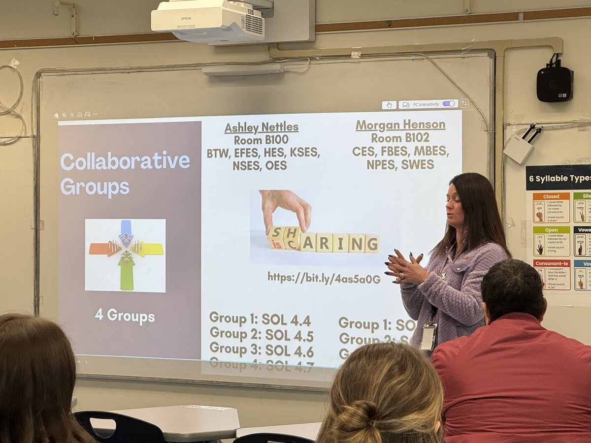 We see you Mrs. Henson! Super job presenting today! #proudprincipal