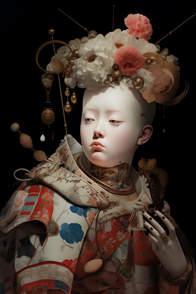 #MidjourneyAI #AIart #midjourney 
The porcelain king