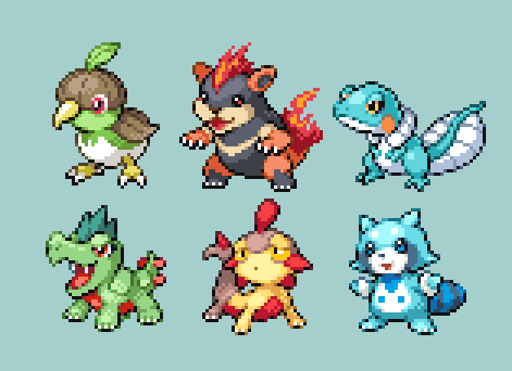 onigin_pixelart's tweet photo. 🌿🔥💧 https://t.co/lfjjJRr4mo