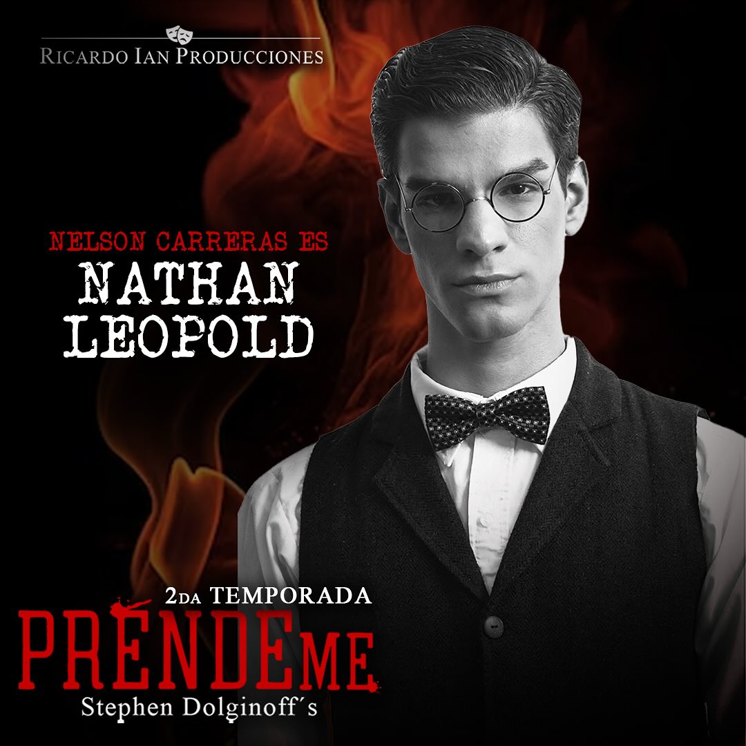 Access Nelson Carreras (@accessnelsonc) on Twitter photo .<a href="/SoyNelsonC/">Nelson Carreras Oficial</a> dará vida a Nathan Leopold 🔥 a partir del 10 de febrero en el Teatro Milán.
¿Estás listx para verlo en esta historia del crimen más famoso del siglo XX? ¡No te lo pierdas! linktr.ee/Prendeme .<a href="/SoyNelsonC/">Nelson Carreras Oficial</a> dará vida a Nathan Leopold 🔥 a partir del 10 de febrero en el Teatro Milán.
¿Estás listx para verlo en esta historia del crimen más famoso del siglo XX? ¡No te lo pierdas! linktr.ee/Prendeme
