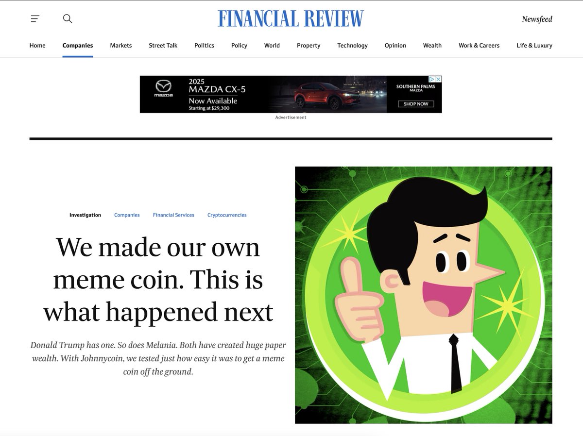 this is the Australian equivalent to the new york times btw
2tNeXTqevrpLUc1Ed2UPYjZpZV5iQiharzXuBMrtpump
