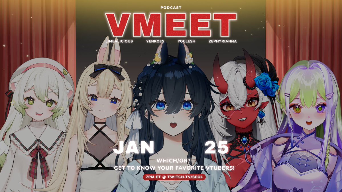 🌾💌【 Subathon Event ⋮ VMeet! 】

📆 Jan. 25, 2025 @ 7PM ET

Come by to see some sticky funny scenarios and get to know some of your favourite streamers! Nice to meet you, <a href="/limealicious/"></a> <a href="/yenkoes/">yenko イェンコ ✦ 🐰</a> <a href="/yoclesh/">yocci よち👹</a> <a href="/zephyrianna/">Zephyrianna 🐦💫</a>❣️

✨ Hosted at twitch.tv/seol