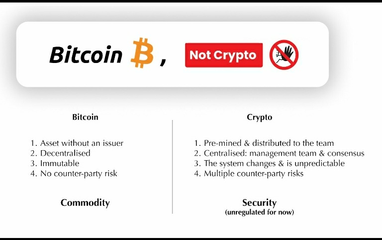 PatRici41331221's tweet image. Bitcoin is not crypto. Bitcoin vs crypto. 
#BitcoinNOTcrypto  Bitcoin 🚀