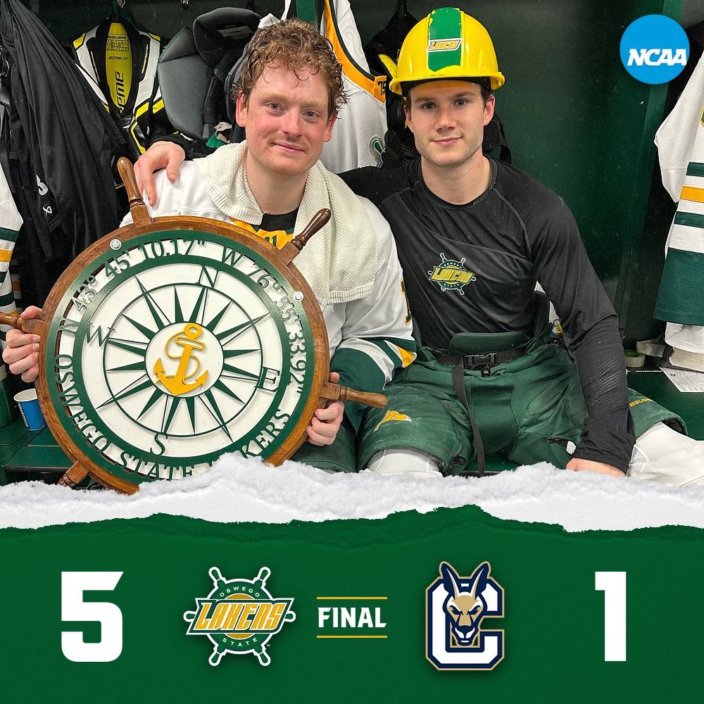 Oswego Lakers Men’s Hockey (@oswegomhockey) on Twitter photo 