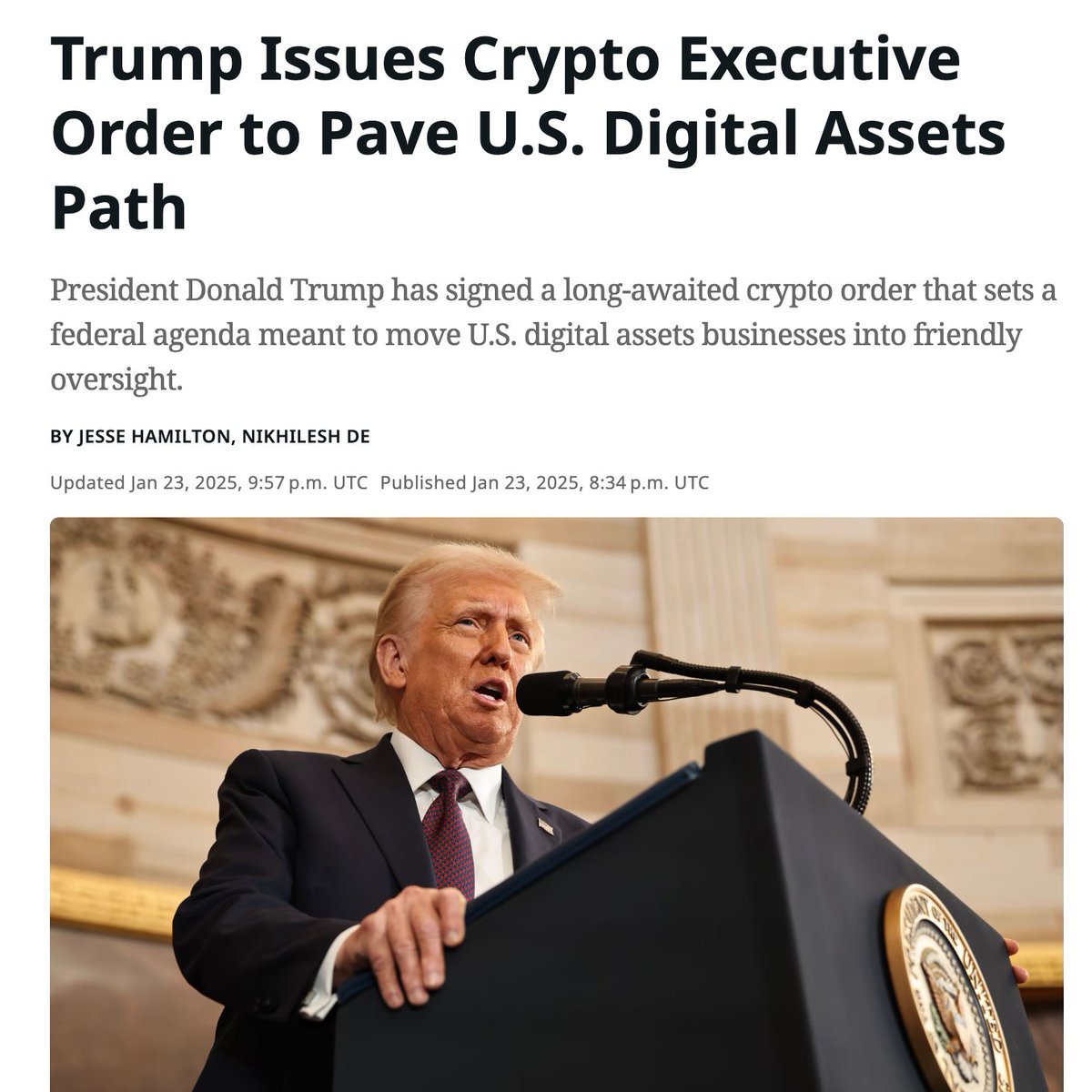 Ignore the noise
Just keep building...
#Bitcoin #Crypto #DonaldTrump