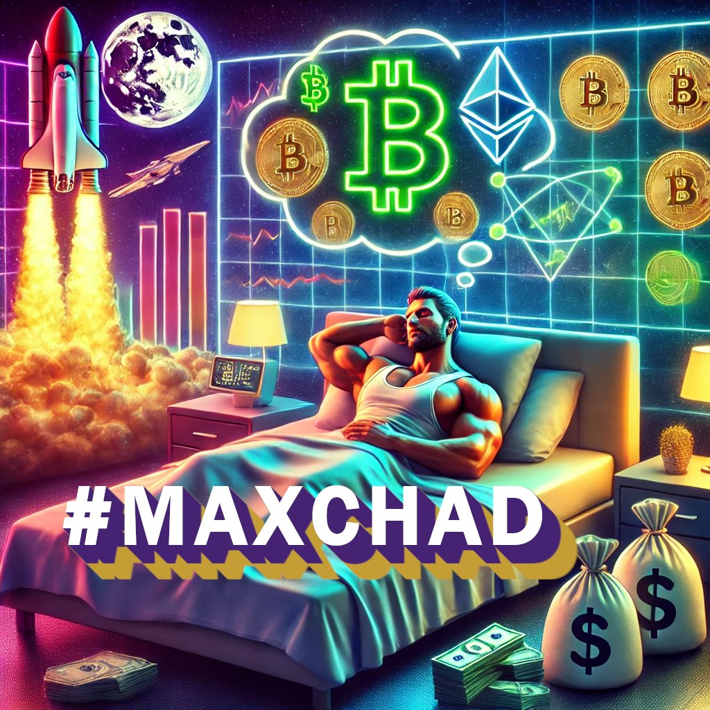 MaxChadCoin's tweet photo. Even MAX CHAD needs to recharge. 💪🌙 Gains secured, bags packed, and dreams of pumping to the moon. 🚀💎 Goodnight, legends. Tomorrow, we dominate again. 🛌🔥 #MaxChad #SleepLikeAKing #CryptoNeverSleeps https://t.co/fpQm7zw5G8