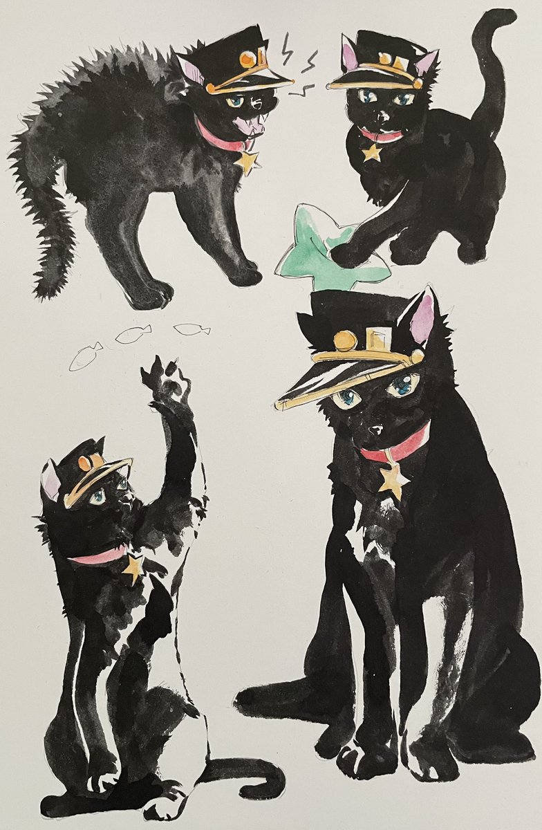 D60257781's tweet photo. 猫たろ。過去絵。 https://t.co/iQGJArIBDj