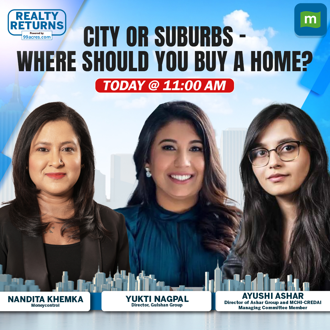 moneycontrolcom's tweet image. #RealtyReturns | 🏙️ Luxury city living or 🏡 spacious suburban homes—where should you invest for the best returns and growth? 

In this episode of Realty Returns, Ayushi Ashar, Director of Ashar Group and MCHI-CREDAI Managing Committee Member, and Yukti Nagpal, Director of…