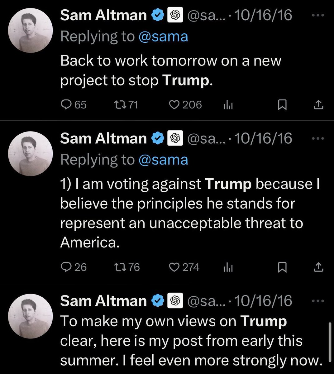 zackisland's tweet photo. This is like Robert Oppenheimer waking up on July 17th 1945 and tweeting out “you know what, Joesph Stalin ain’t all that bad”

You just never want to see a guy with this much power virtue-shifting like an 8th grader going into summer-break https://t.co/3LcW2numfW